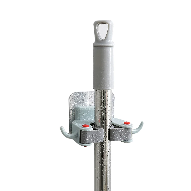 

Home Wall Mounted Storage Mop Holder Brush Broom Hanger Storage Rack Kitchen Organizer Mounted Accessory Hanging Kitchen Tools