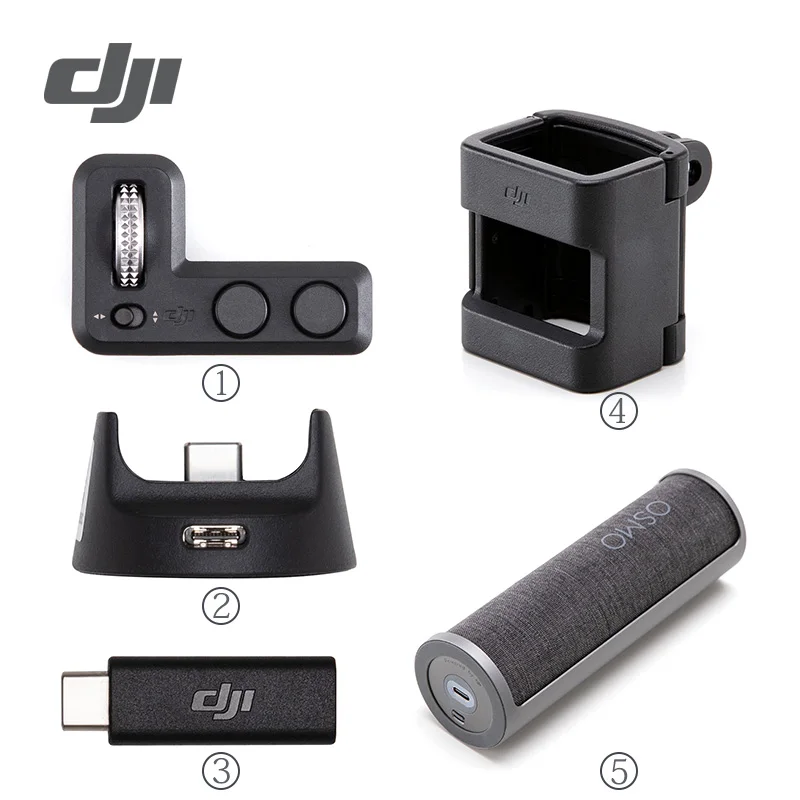 

DJI Osmo Pocket Stabilizer Accessories Expansion Kit Controller Wheel & Wireless Module & Accessory Mount & Charging Case Parts