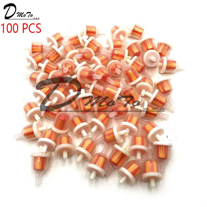 

New 100pcs Universal Gas Oil Fuel Filter 50cc 70cc 90cc 110cc 150cc 250cc China Atv Dirt bikes Go Karts, Scooters , Motorcycle