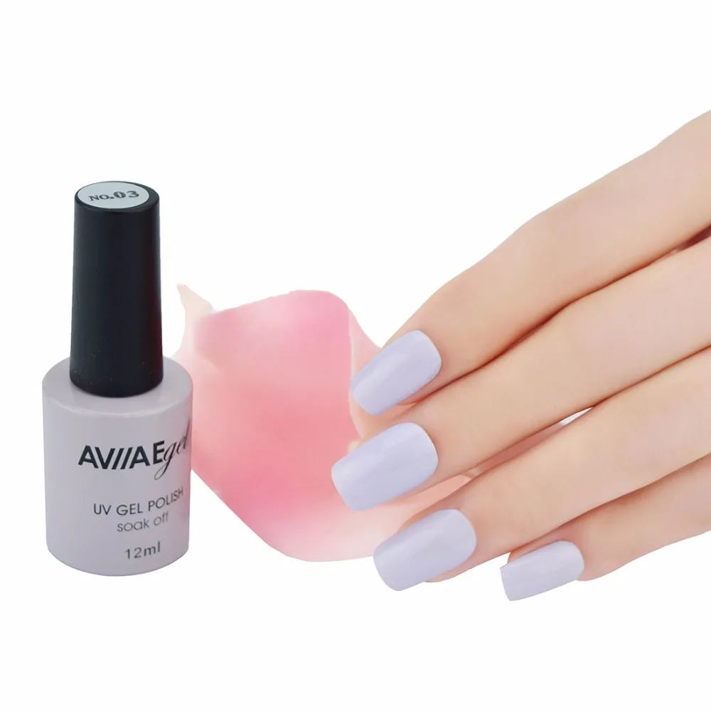 AVIIAE Lilac Gel Nail Polish Long Lasting Nail Gel Soak off LED UV Lamp