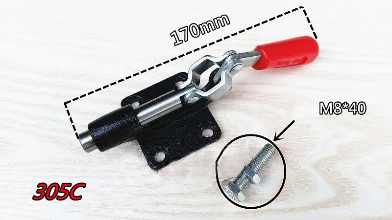227Kg 500 Lbs Holding Capacity Iron Base Push Pull Toggle Clamp  D