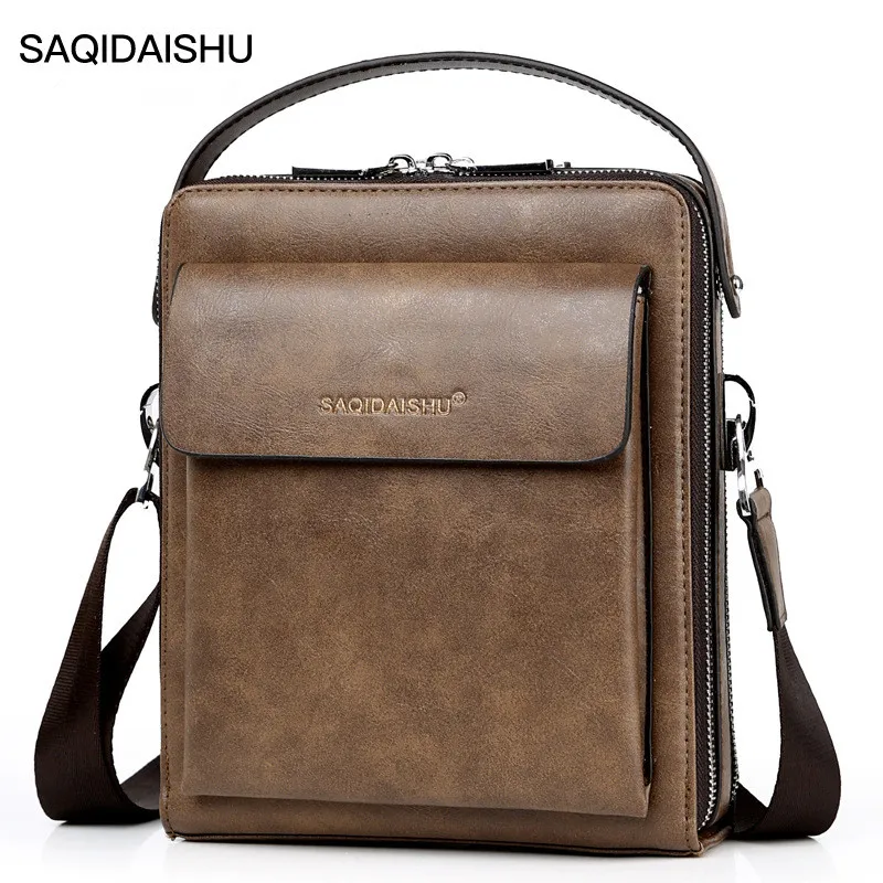 

PU Leather Shoulder Bag Men's Handbag Male Crossbody Bag Two sizes Messenger Bag Three Colors Travel Bag