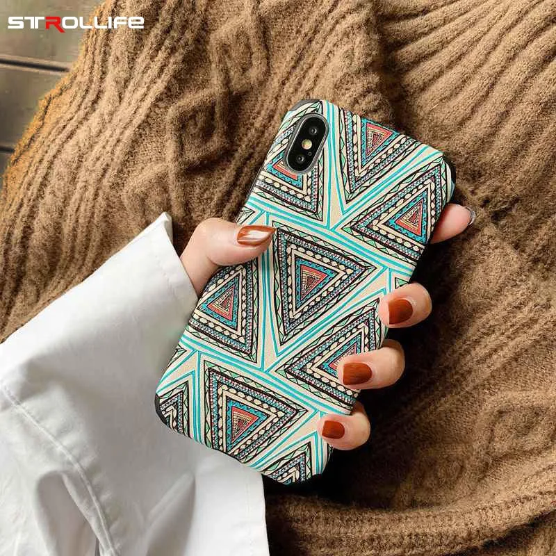 

STROLLIFE Relief Pattern Phone Case for Huawei P10 P20 Plus Retro Ethnic Style Cover for Honor10 V10 Nova 2s 3 3E Mate20 Pro