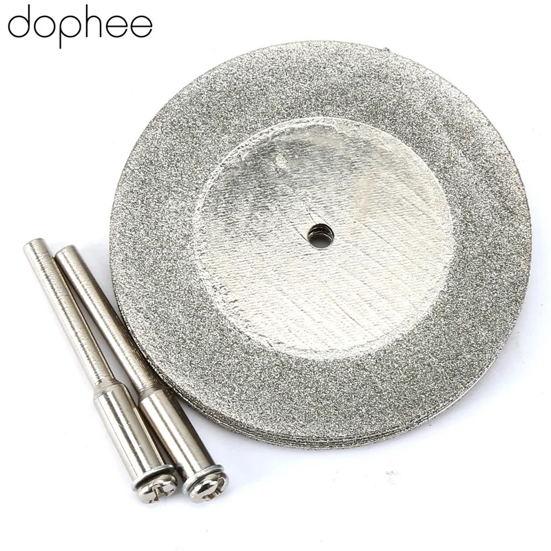 

dophee 8PCS 50MM MINI Generic Diamond Coated Cutting Discs For Dremel Rotary Tools Blade Wheels Disc High Hardness