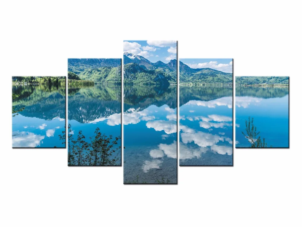 

Canvas Printings Landscape series Landscape 5 Piece Modern Style Cheap Pictures Decorative Wall Art Framed Prints Gift/J020-A011