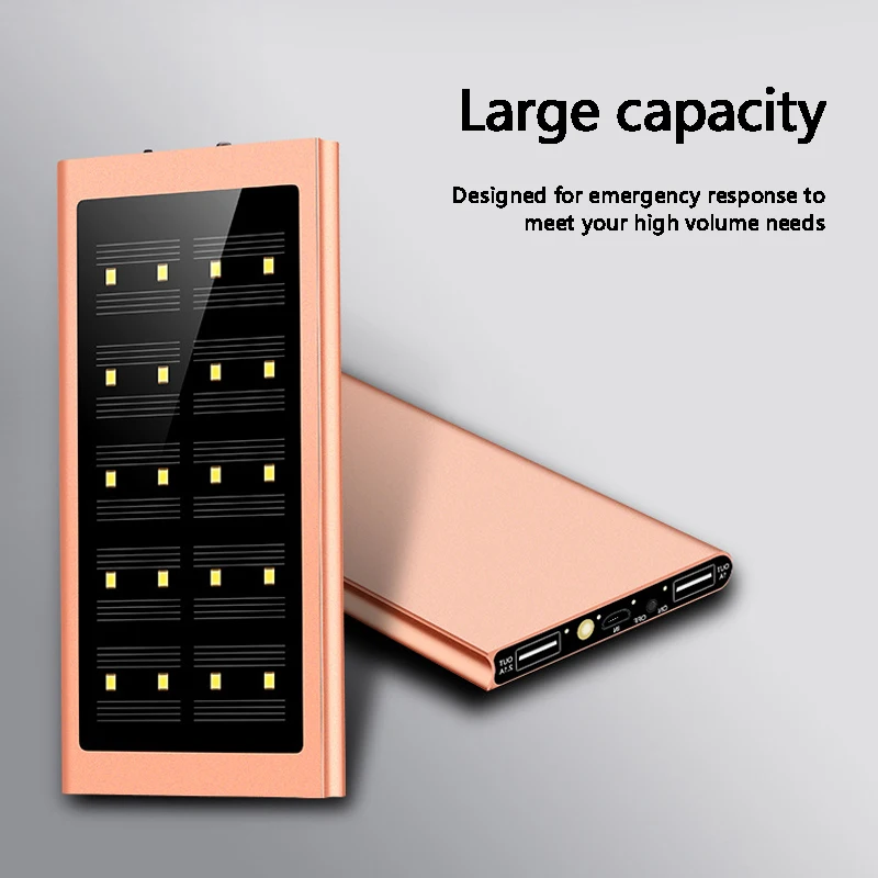Мощность bank 10000 mAh Портативный ультра тонкий полимер батареи банк с светодиодный