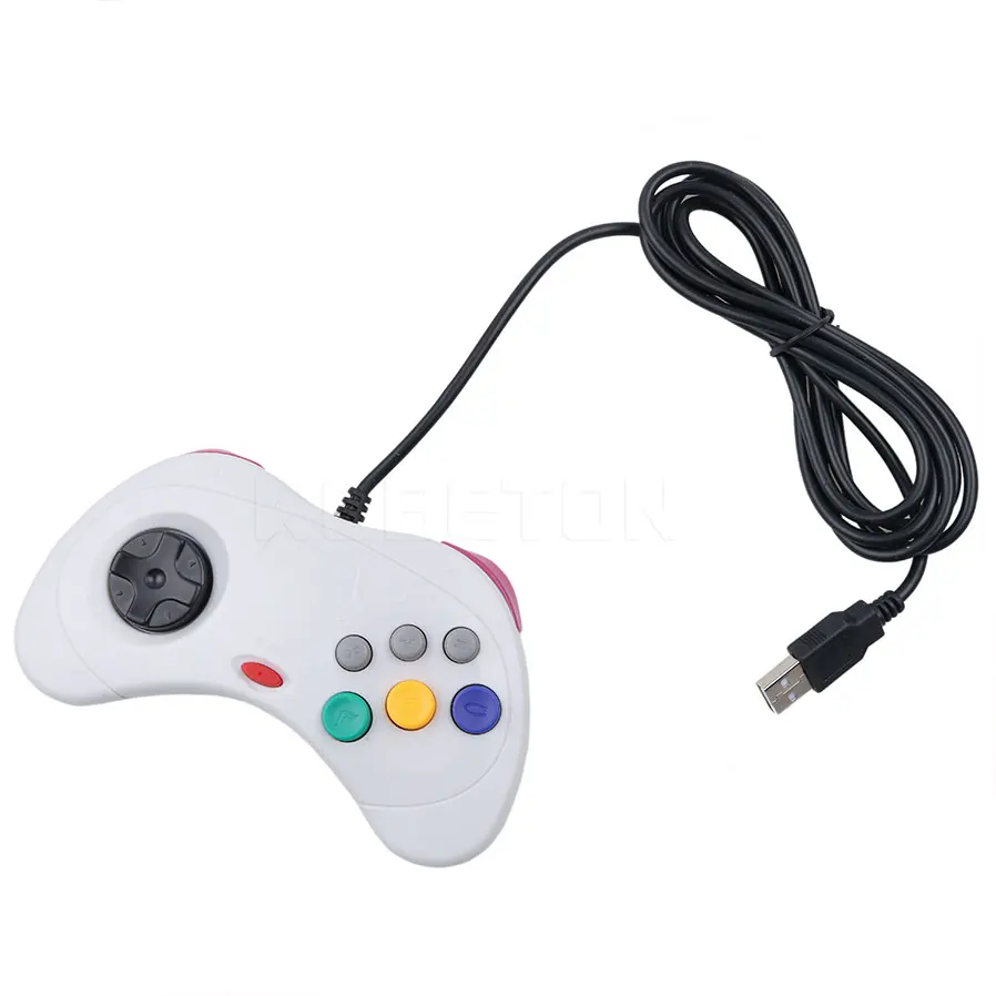 Kebidu USB классический геймпад контроллер для системы Saturn стиль проводной игровой контроллер Joypad для ПК для sega