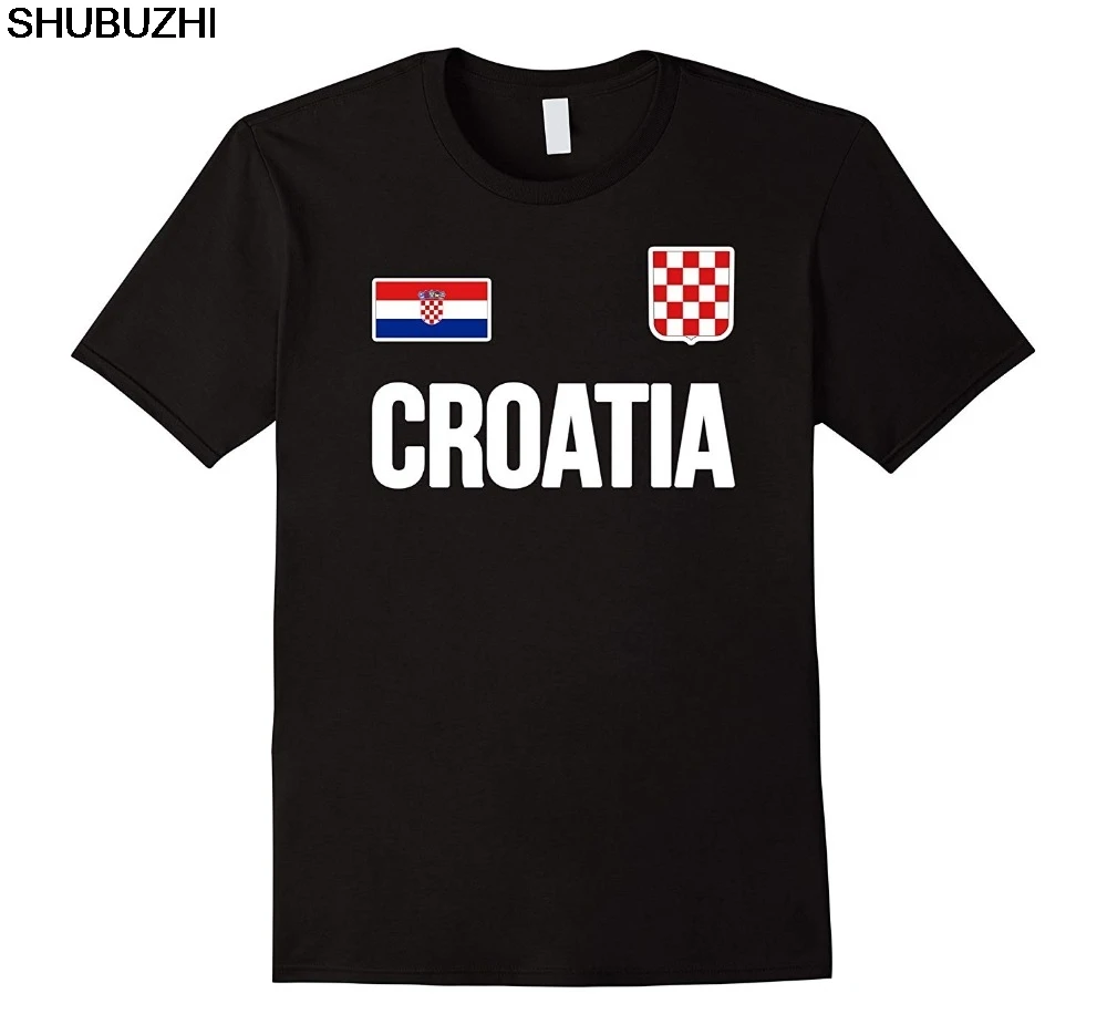 

CROATIA T-shirt Croatian Flag Hrvatska Jersey Style Men's Footballer Legend Soccers