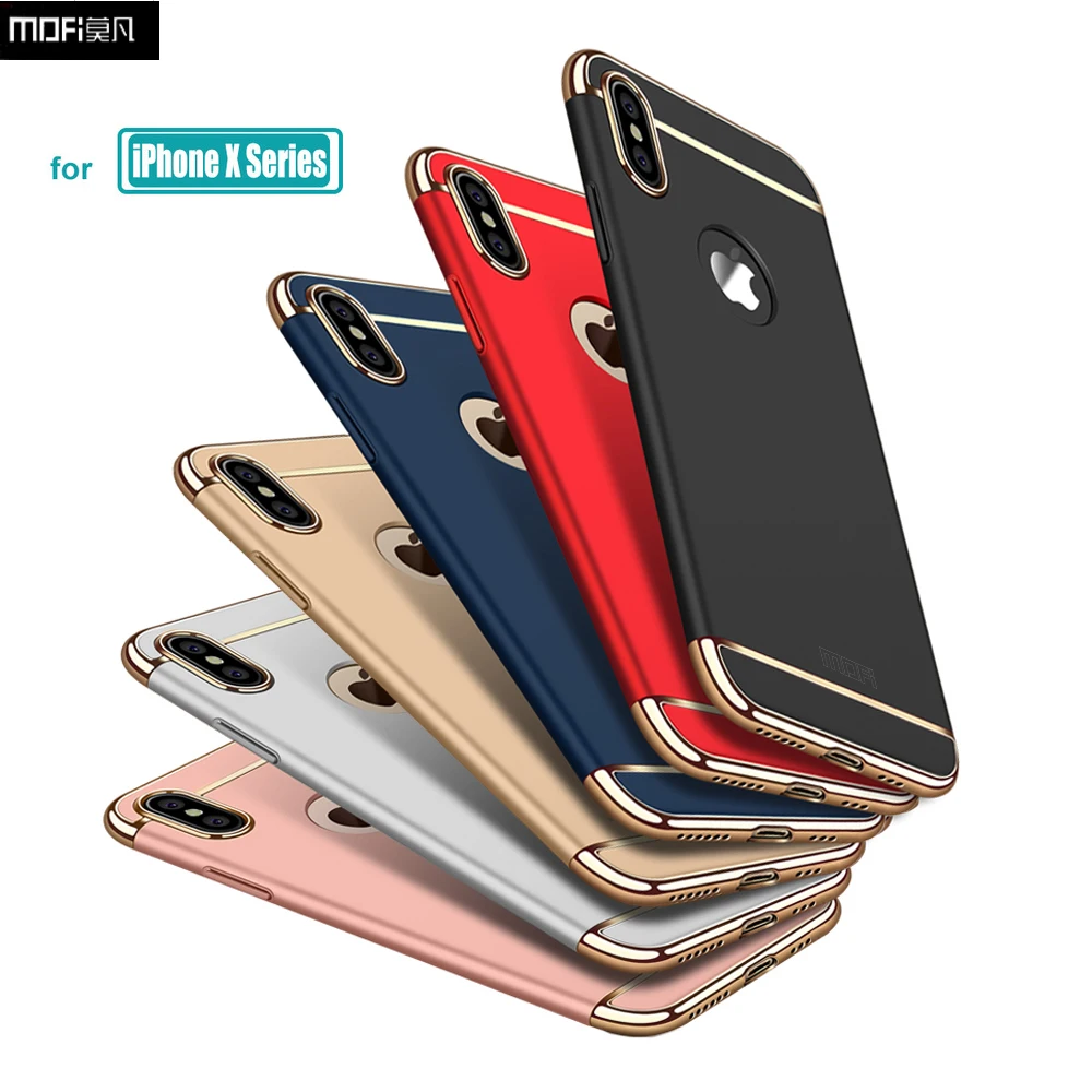 

For iPhone XS Case iPhone XS Max Phone Bag Case Mofi Luxury Hard Protection 360 Full Cover for iPhone XR Fitted Cases