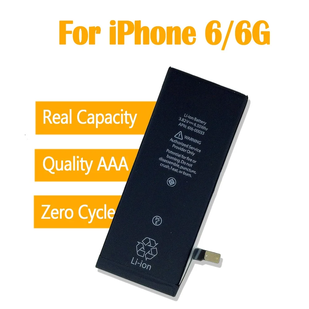 1pcs 0 zero cycle OEM Battery For iPhone 6 6G 1810mAh 3.82Vin Mobile