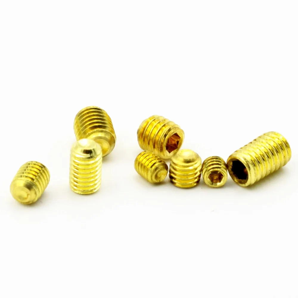 M3 M4 M5 M6 Hex Socket Set Screws with Cup Piont Assortment Grub Screws Brass M3 M4 M5 M6 Hex Socket Set Screws with Cup Piont Assortment Grub Screws Brass