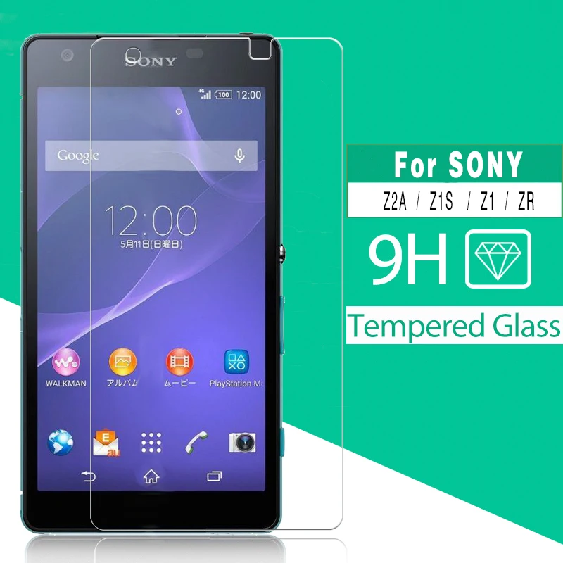 Ультра тонкий 2.5D защитная пленка из закаленного стекла для Sony Xperia Z2a Z1s C6916 Z1 ZR D6563