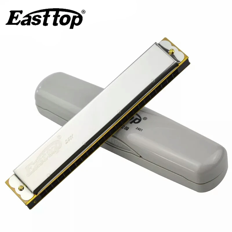 

EASTTOP 24 Hole Tremolo Harmonica / Armonica g Professional 24 Hole Tremolo Harp key of C