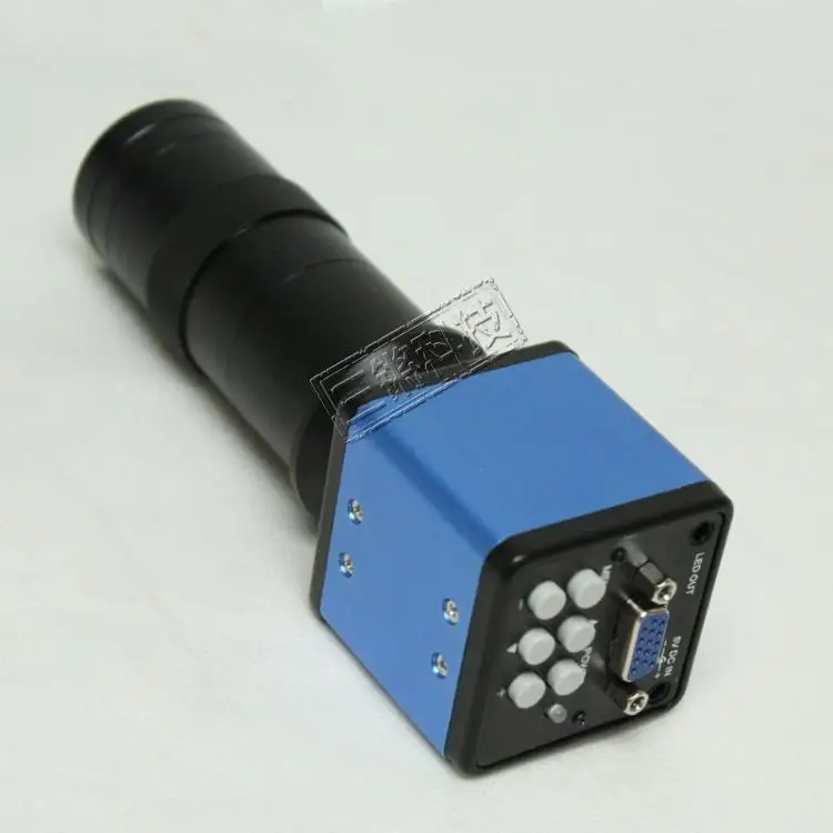

2MP CMOS VGA Line Industrial Vision Camera with 15X-130X Magnification C Mount Interface Lens for Microscope
