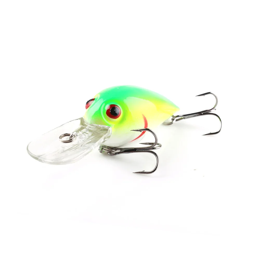 1pcs 7.3cm 10.1g Floating Bass Fishing Lure Rattle Sound Wobbler Artificial Hard Bait Crankbaits