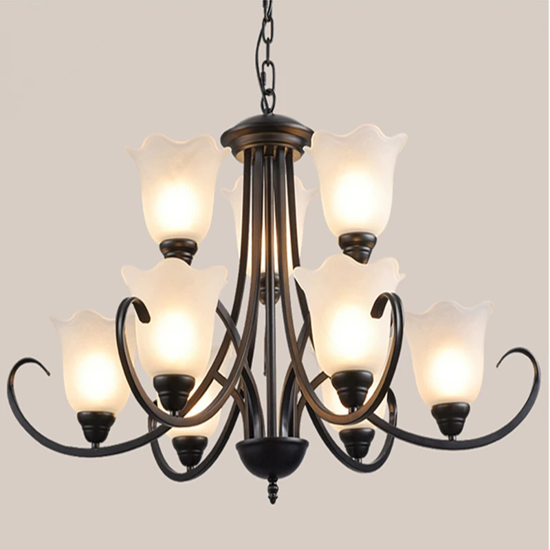 iron chandelier light living room dining room bedroom luminaire bedroom lamp size diameter 80cm height 55cm - Dining Room Chandelier Height iron chandelier light living room dining room bedroom luminaire bedroom lamp size diameter 80cm height 55cm - Dining Room Chandelier Height