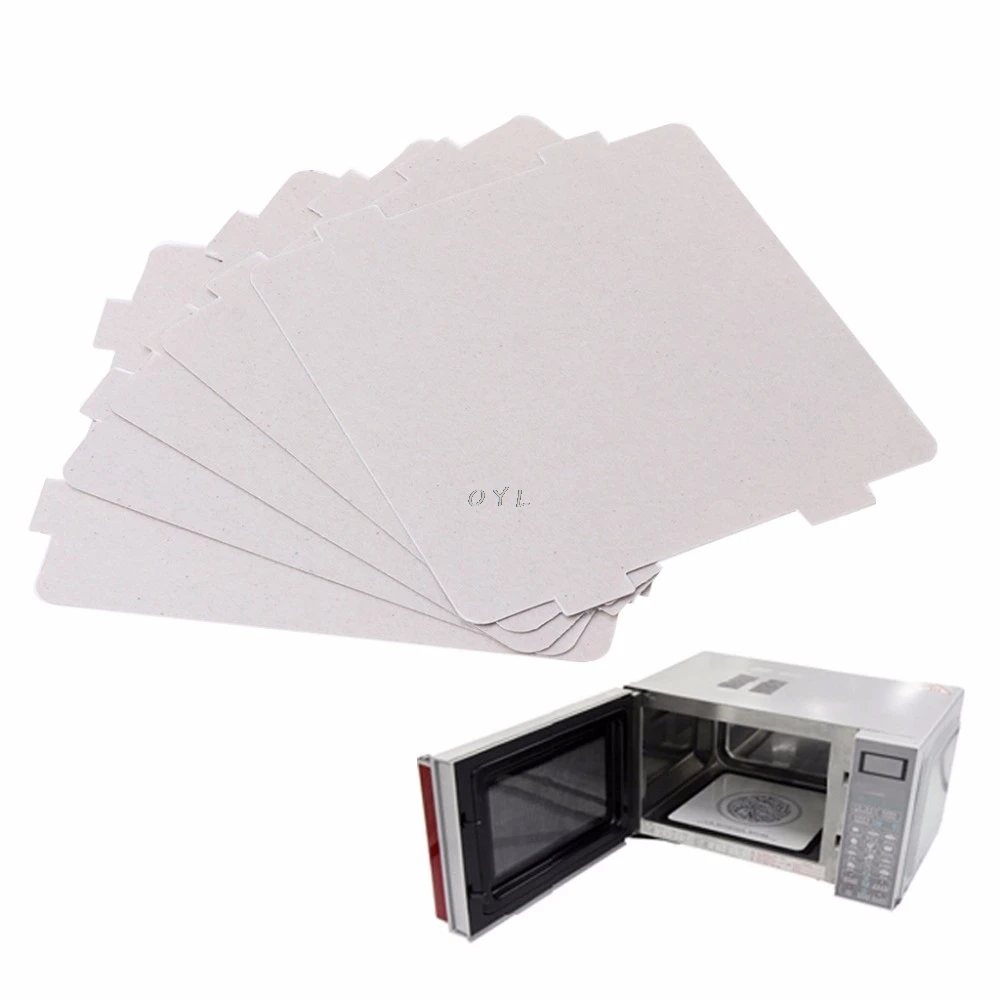 5Pcs Mica Plates Sheets Microwave Oven Repairing Part 108x99mm Kitchen For Midea