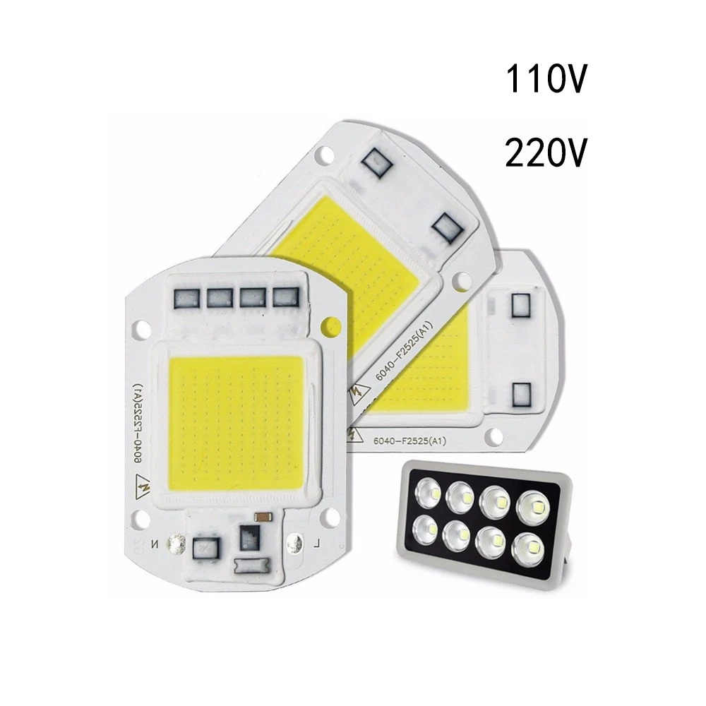 

20W 30W 50W High Power Integrated COB Chip Lamp 110V 220V Matrix LED Spotlight DIY Projector Flood Light Outdoor Street Lampada