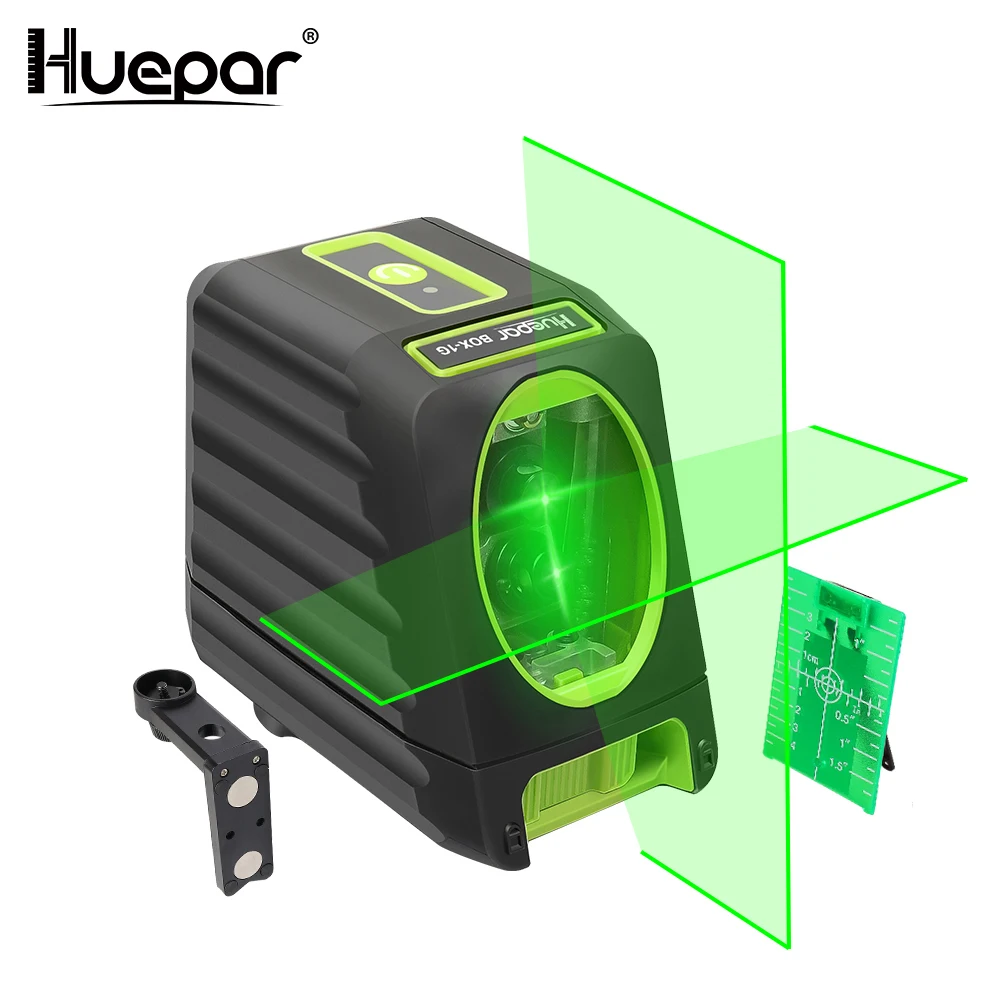 comprar Lasers Huepar Auto nivelamento Vertical Horizontal Linha Transversal Nível Do Laser de 150 Graus do Feixe Verde 510nm Nivel A Laser Para uso ao ar livre