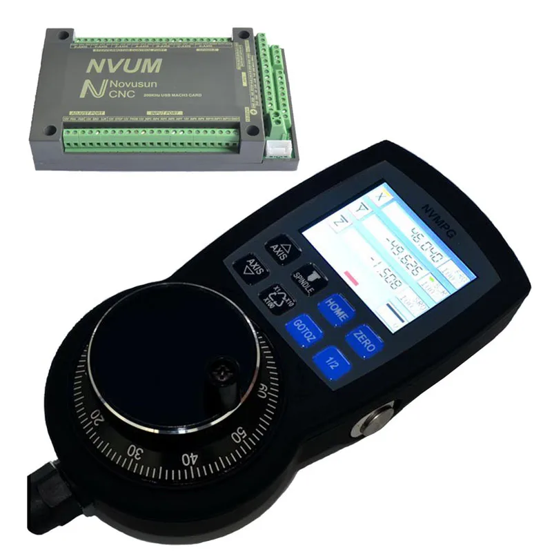 

5 Axis USB Interface Board and Manual Pulse Generator with LCD Display for Mach3 System