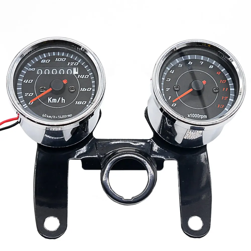 

Speedometer Combination 12V 0-180 Km/h LED Universal Motorcycle Tours Tachometer Gauge With Stand