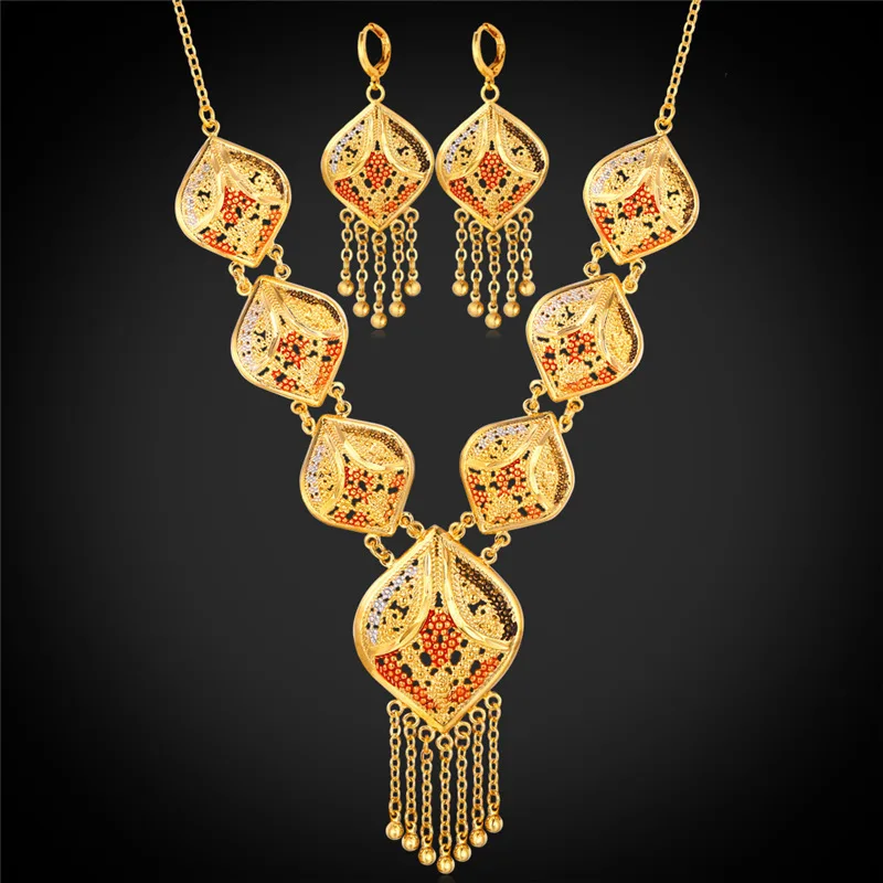 Комплект из колье и серёг в индийском стиле|indian jewelry set|jewellery setnecklace jewellery |