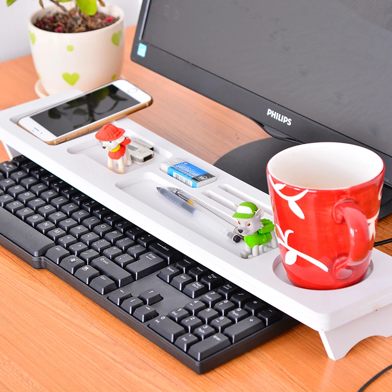 Coloffice клавиатуры компьютера стеллаж для хранения рабочего белый деревянный
