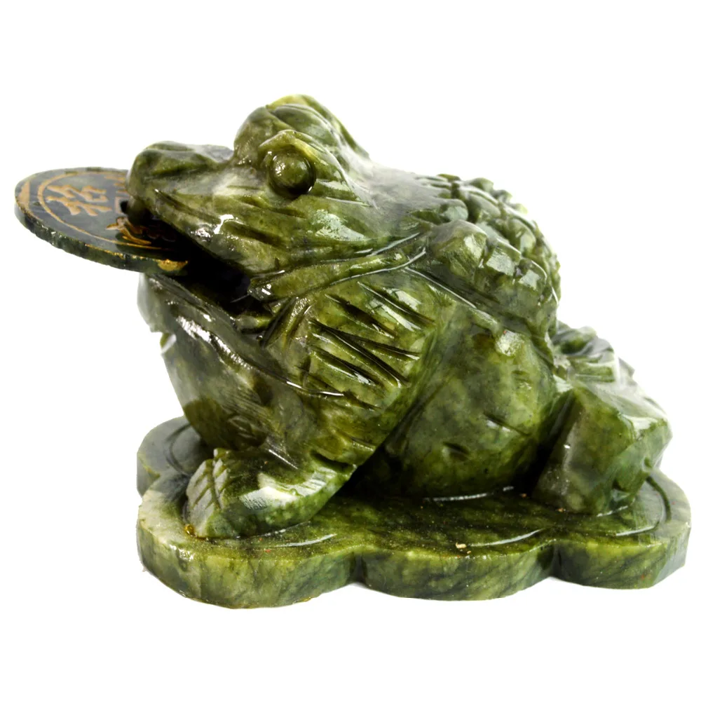 

Feng Shui Big Jade Money Frog Toad For Wealth AA437