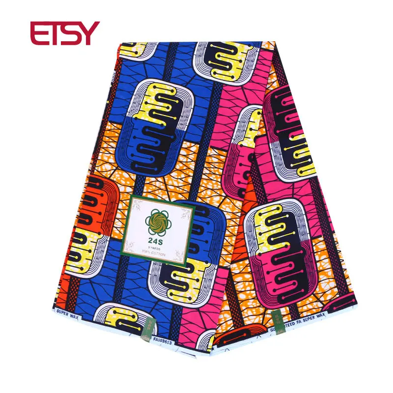 

2019 Dutch Wax African Wax Hollandais High Quality new Wax Holland Hot Sale Design For Women Dress 24FS1031