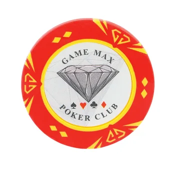 

25 pcs/set Poker Chips Texas Hold'em 14g Clay Round Diamond No Value Poker Club Casino Coins Poker Wholesale