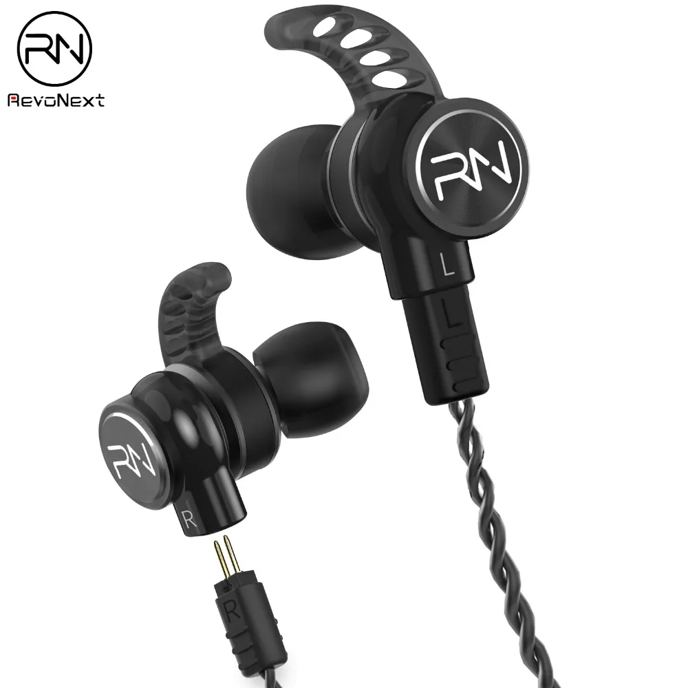 Hybrid In Ear наушники Revonext RX6 1DD + 1BA HIFI Bass DJ Monito для бега спортивные гарнитура вкладыши