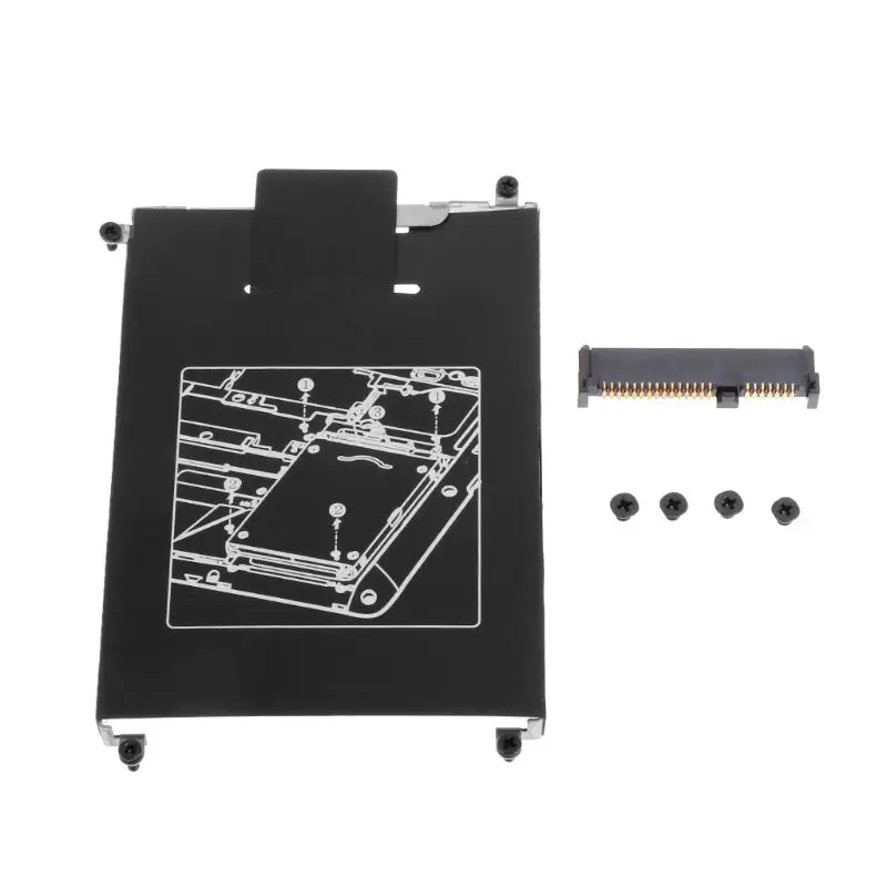 1Set HDD Caddy Adapter Hard Drive Disk Interface Bracket SSD Cable Connector Laptop Accessory Screw For HP 820 G1 G2
