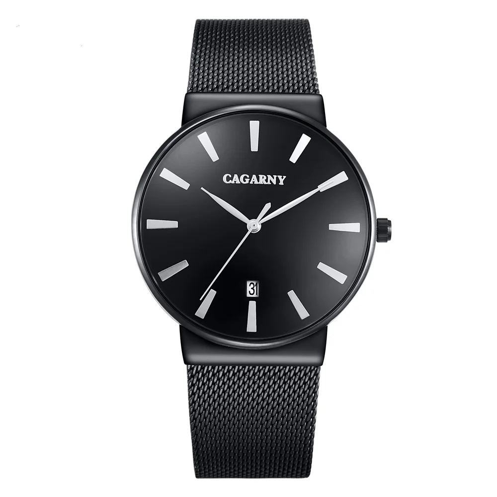 hot fashion golden steel bracelet watch for men watches quarz wristwatches clock man (9)