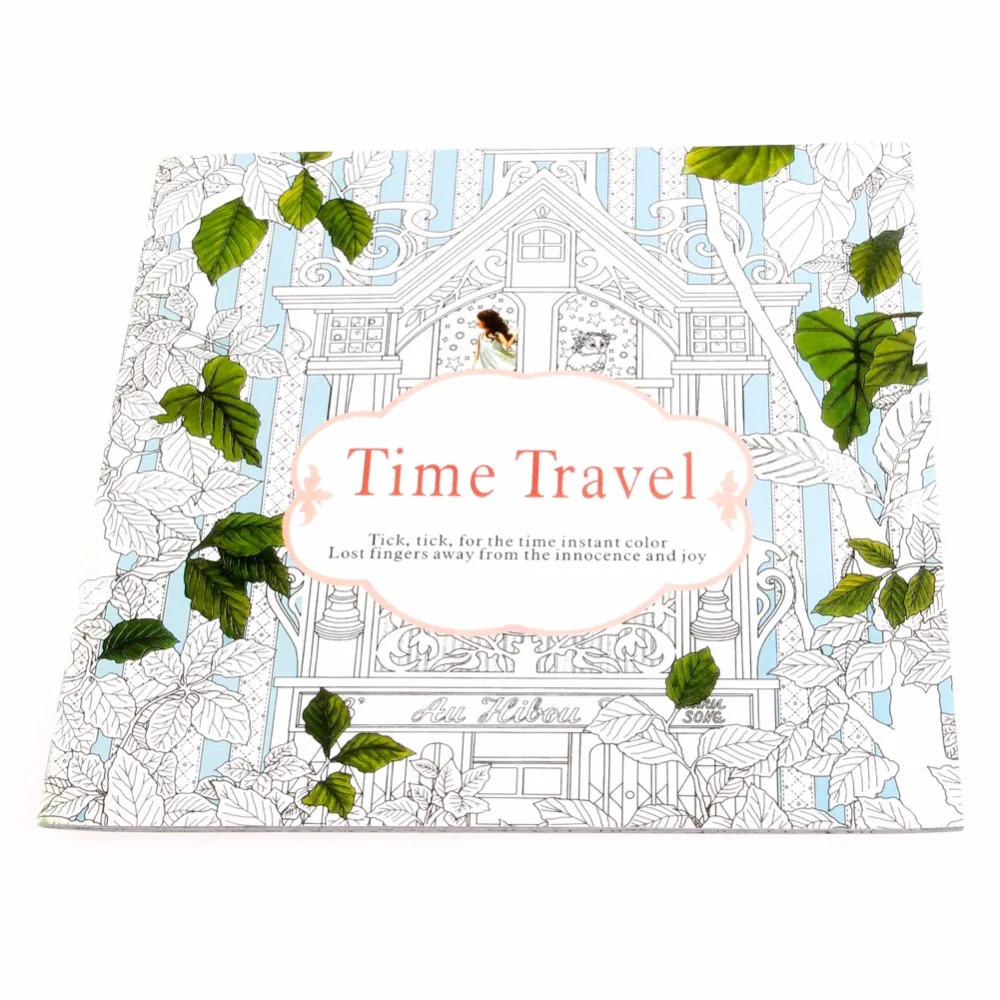 

New Time Travel Adult Version English Graffiti Coloring Book Kids Painting Books
