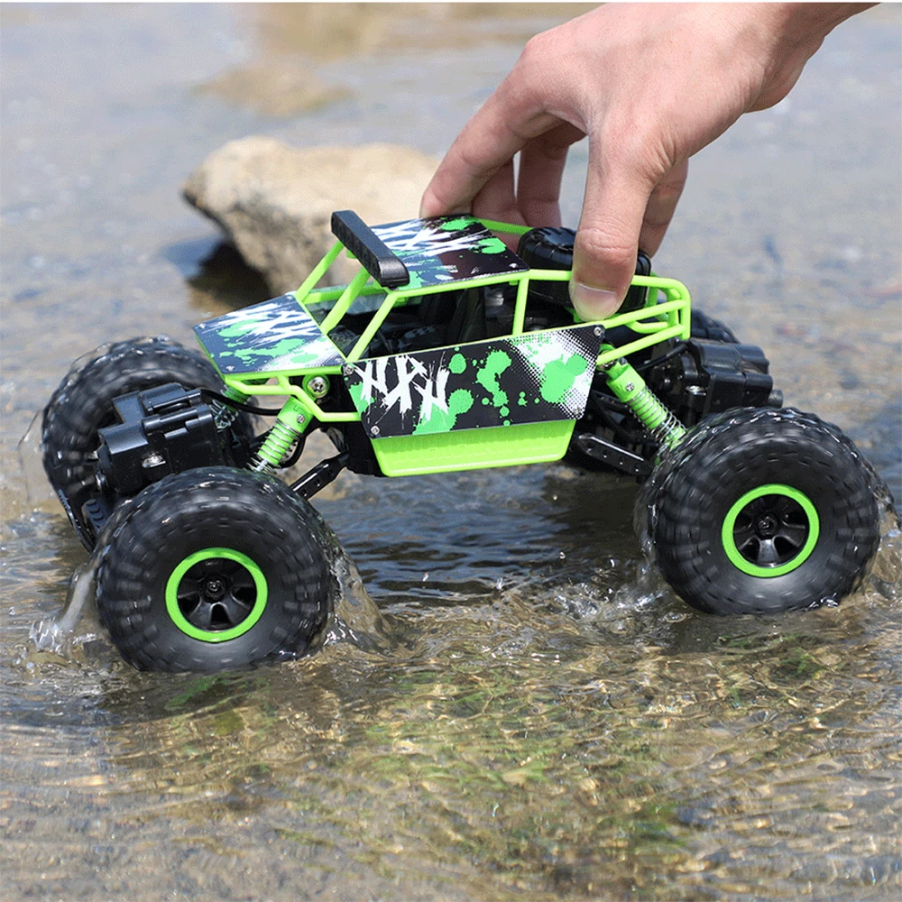 

Toy Four-wheel Steering Remote-controlled Cross-country Climbing Car for kids 2018 hot sale High-speed Big Truck 2.4G Drift Toy