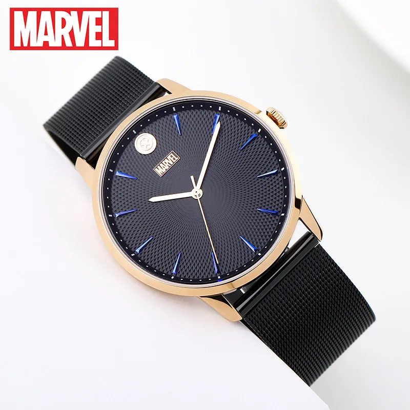 

Hot Oofficial Marvel Avengers captain america shell man woman quartz Watches Leather strap COUPle new Relogio Masculino 9027