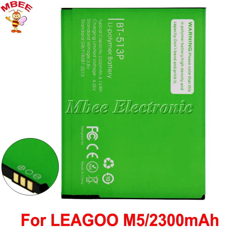 BT 513P Cho Leagoo M5 Pin 2300MAh Batterie Bateria Kèm Pin AKKU Chất