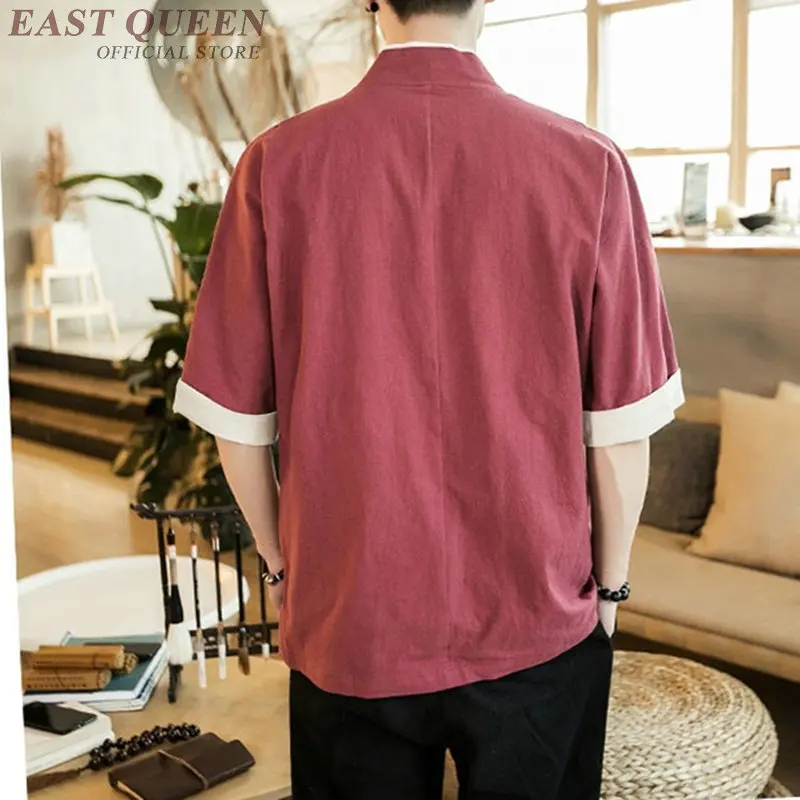 Traditional chinese clothing for men China clothing male chinese shirt blouse linen shirts men traditional chinese clothing KKK1