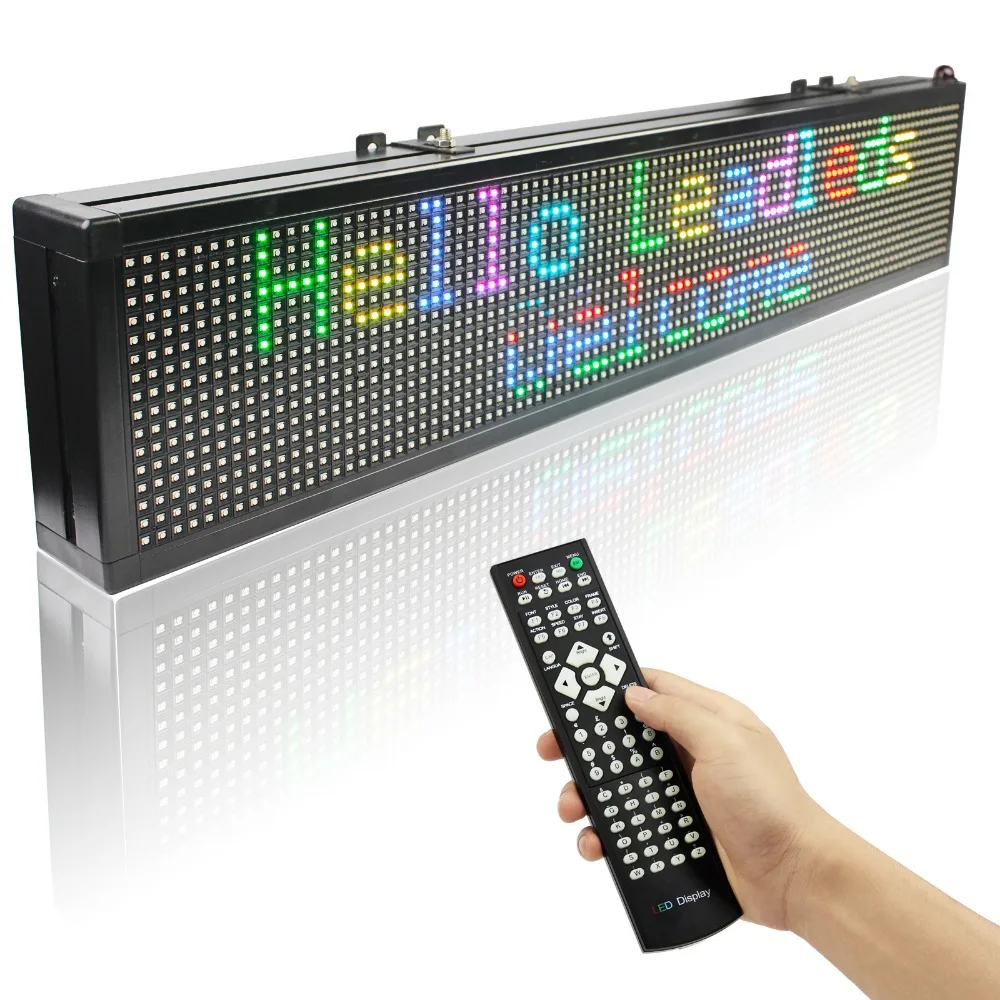 Светодиодный дисплей 30X6 дюймов полноцветный RGB SMD витрина Программируемый для