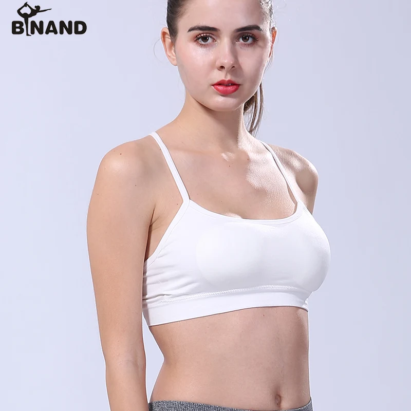 BINAND Wirefree накладные чашки для груди, спортивный бюстгальтер, впитывающий пот, полная чашка, нижнее белье для бега, фитнес, тренировочный жилет для йоги