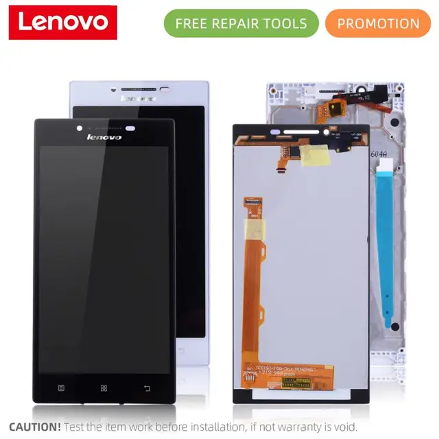 Дисплей для LENOVO P70 LCD P70-A P70A в сборе с тачскрином на рамке Оригинал черный белый