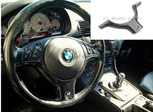 98 81 Accesorios Para Coche Fibra De Carbono M3 Style Cubierta Del Volante Ajuste Para 1998 2005 E46 M3 Reemplazo De La Cubierta Del Volante In