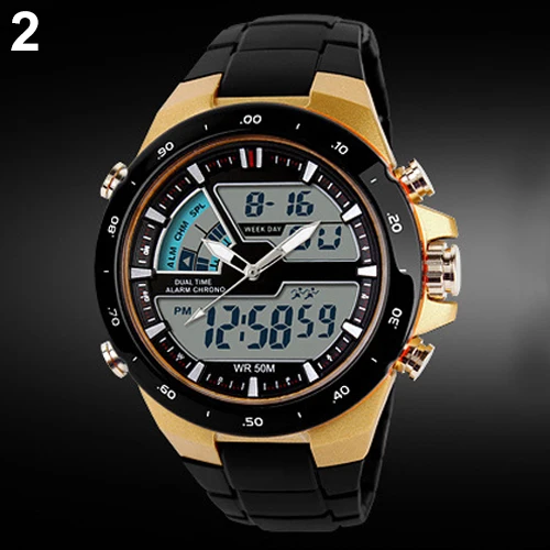 SKMEI 1016 многофункциональные водонепроницаемые цифровые часы из нержавеющей стали Мужские спортивные часы с хронографом и подсветкой
