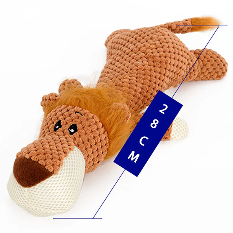 Buy Pet Dog Toys Chew Squeaker Animals Pineapple