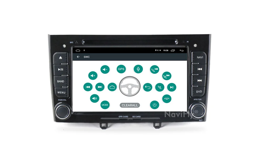 Navifly! 2G+ 32G Android 9,1 2din автомобильный dvd Радио аудио gps навигация для PEUGEOT 308 2007-2013408 2011- стерео головное устройство