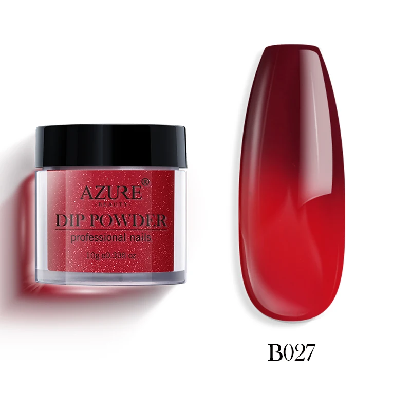 

Azure Beauty Thermal Change Color Dipping Powder Natural Dry Easy To Apply To Nail Magic Powder For Nail Decoration DIY