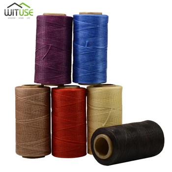 

12pc 260Meter 1mm Leather Waxed Thread Cord for DIY Handicraft Tool Hand Polyester Stitching Thread Multicolor