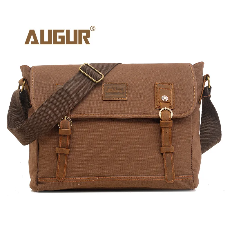 

AUGUR 2018 New Fashion Men Vintage High Quality Shoulder Canvas Bag Travel Satchel Packages Male Small Crossbody Packs