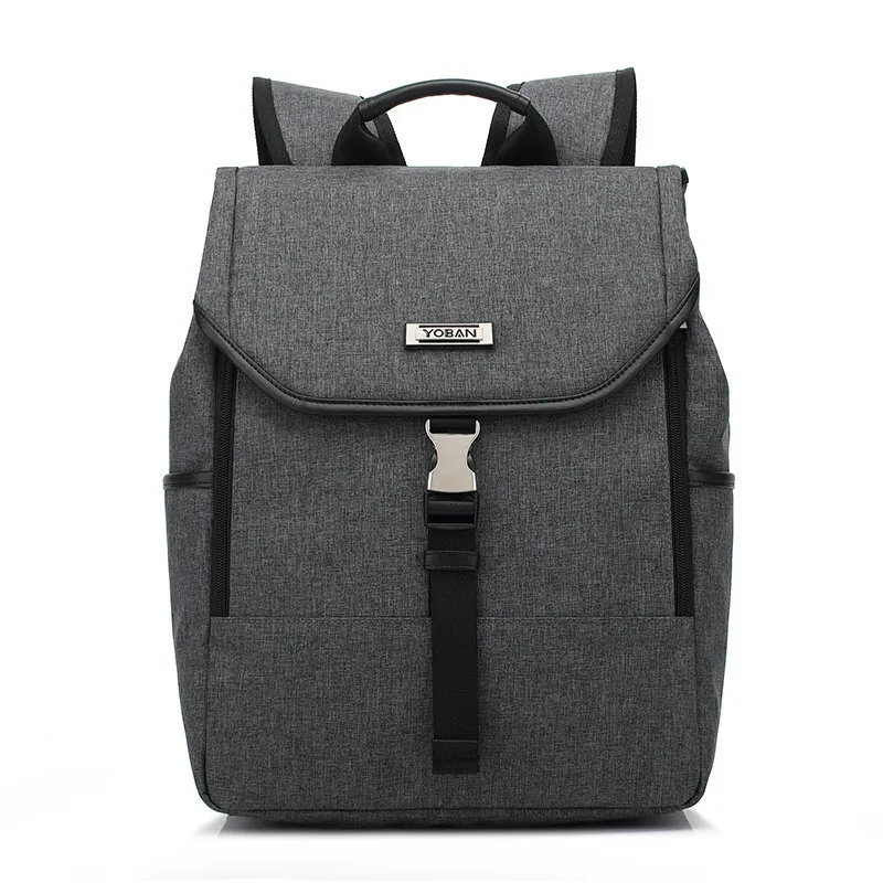 

Waterproof travel oxford Multi-function pure color backpack fashion Anti-theft simple Computer bags Large capacity Backpack