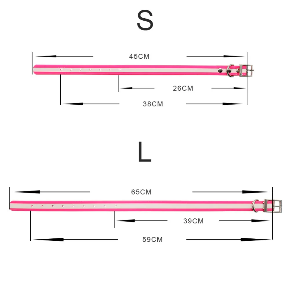 Ошейник для собак, высокое качество, ТПУ+ нейлон, ночной Светоотражающий ошейник для безопасности, водонепроницаемый дезодорант, ошейник, 5 цветов, товары для домашних животных
